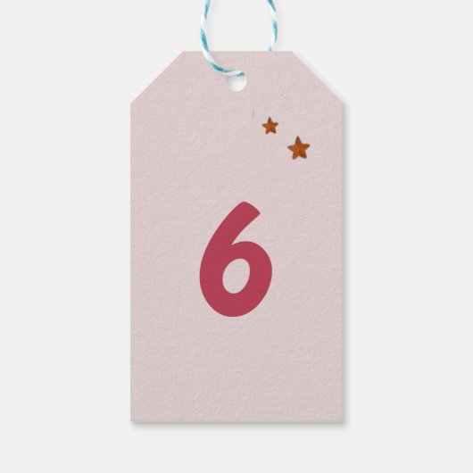 Gepersonaliseerde Fox Happy Birthday Cadeaulabel (Achterkant)