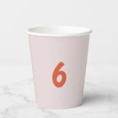 Gepersonaliseerde Fox Happy Birthday Paper Cups Papieren Bekers (Achterkant)
