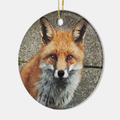 gepersonaliseerde fox keramisch ornament (Links)