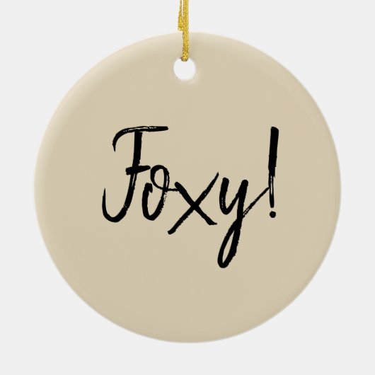 gepersonaliseerde fox keramisch ornament (Achterkant)
