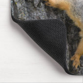 Gepersonaliseerde Fox Squirrel op een boom Muismat (Hoek)