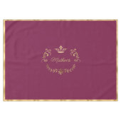 Gepersonaliseerde frambozensteun tafelkleed (Voorkant (Horizontaal))