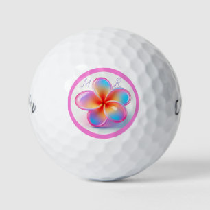 Gepersonaliseerde Frangipani Callaway golfballen