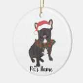 Gepersonaliseerde frank (Black Brindle) Keramisch Ornament (Links)