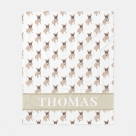 Gepersonaliseerde frank (gemaskeerd) fleece deken