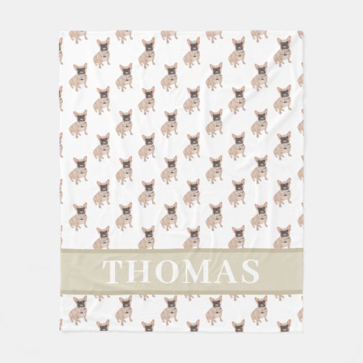 Gepersonaliseerde frank (gemaskeerd) fleece deken (Voorkant)