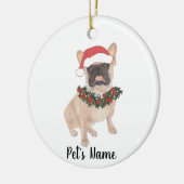 Gepersonaliseerde frank (gemaskeerd) keramisch ornament (Links)