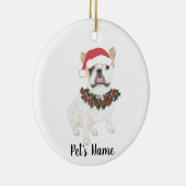 Gepersonaliseerde frank (White Pied) Keramisch Ornament (Rechts)