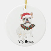 Gepersonaliseerde frank (White Pied) Keramisch Ornament (Voorkant)