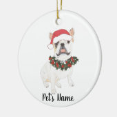 Gepersonaliseerde frank (White Pied) Keramisch Ornament (Links)