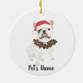 Gepersonaliseerde frank (White Pied) Keramisch Ornament (Achterkant)