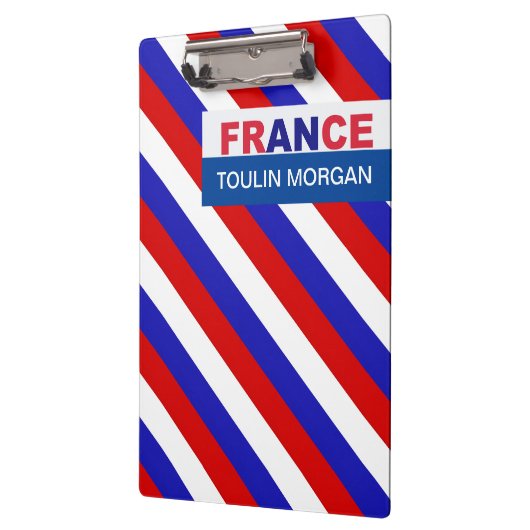 Gepersonaliseerde Frankrijk vlag Klembord (Links)