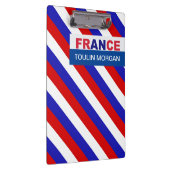 Gepersonaliseerde Frankrijk vlag Klembord (Rechts)