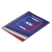 Gepersonaliseerde Frankrijk vlag Notitieboek (Linkerzijde)