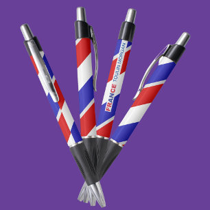 Gepersonaliseerde Frankrijk vlag Pen