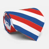 Gepersonaliseerde Frankrijk vlag Stropdas (Opgerold)