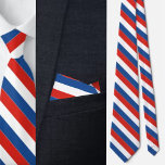 Gepersonaliseerde Frankrijk vlag Stropdas<br><div class="desc">Gepersonaliseerde France Flag stropdas.</div>