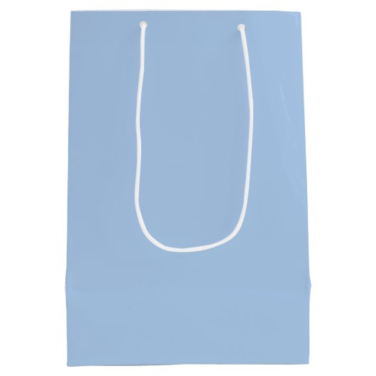 Gepersonaliseerde Franse blauwe geschenkzak Medium Cadeauzakje (Achterkant)