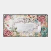 Gepersonaliseerde  Franse bloemen Bureaumat (Keyboard & Muis)