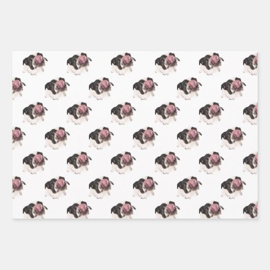 Gepersonaliseerde Franse Bulldog | Cute Frenchie D Inpakpapier Vel (Voorkant 3)