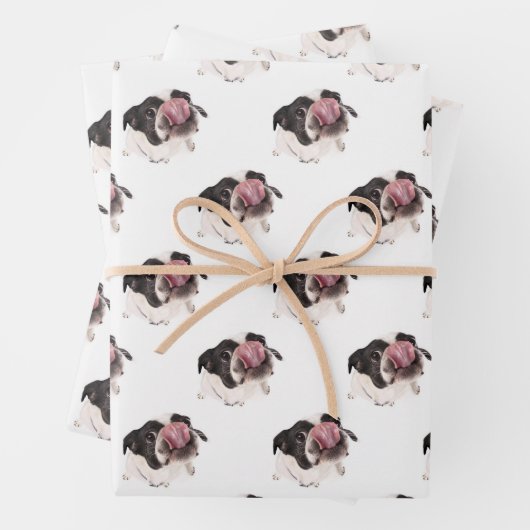 Gepersonaliseerde Franse Bulldog | Cute Frenchie D Inpakpapier Vel (In situ)