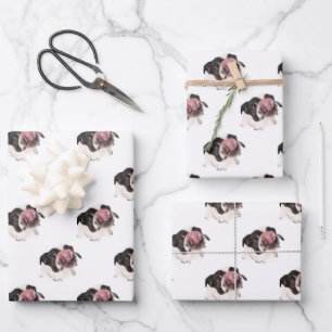Gepersonaliseerde Franse Bulldog Cute Frenchie D Inpakpapier Vel