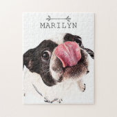 Gepersonaliseerde Franse Bulldog | Cute Frenchie Legpuzzel (Verticaal)