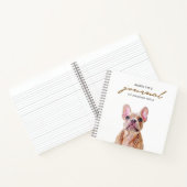 Gepersonaliseerde Franse Bulldog | Cute Frenchie Notitieboek (Binnen)