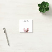 Gepersonaliseerde Franse Bulldog | Cute Frenchie Post-it® Notes (Kantoor)