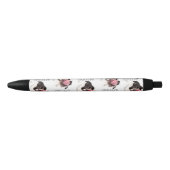 Gepersonaliseerde Franse Bulldog | Cute Frenchie Zwarte Inkt Pen (Voorkant)