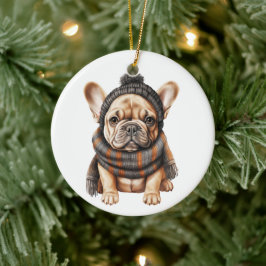 Gepersonaliseerde Franse Bulldog Dog Art Keramisch Ornament