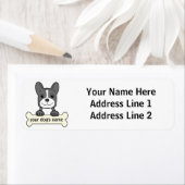 Gepersonaliseerde Franse Bulldog Etiket (Insitu)