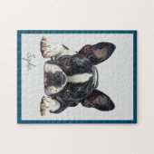 Gepersonaliseerde Franse Bulldog Jigsaw puzzel (Horizontaal)