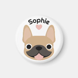 Gepersonaliseerde Franse Bulldog-magneet, Franse B Magneet