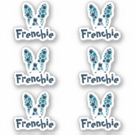 Gepersonaliseerde Franse Bulldog naam Sticker