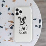 Gepersonaliseerde Franse Bulldog Puppy Pop uw kleu Case-Mate iPhone Case<br><div class="desc">Speel grafisch van een Franse Bulldog Puppy met klantgerichte tekst/naam/initiaal/monogram en achtergrondkleur. U kunt de achtergrondkleur eenvoudig wijzigen in de kleur die u wilt: klik op de knop Aanpassen> Klik bovenaan op Bewerken > Achtergrond> Er verschijnt een menu met kleuren, kies er een of voer een hexuitdraaicode in voor elke...</div>