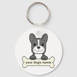 Gepersonaliseerde Franse Bulldog Sleutelhanger
