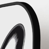 Gepersonaliseerde Franse Bulldog zwart-wit Pickleball Paddle (Links Detail)