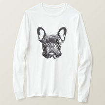 Gepersonaliseerde Franse Bulldog zwart-wit