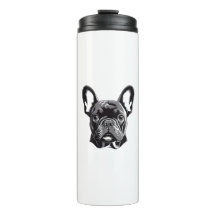 Gepersonaliseerde Franse Bulldog zwart-wit