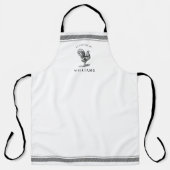 Gepersonaliseerde Franse Country Chicken Kitchen S Schort (Voorkant)