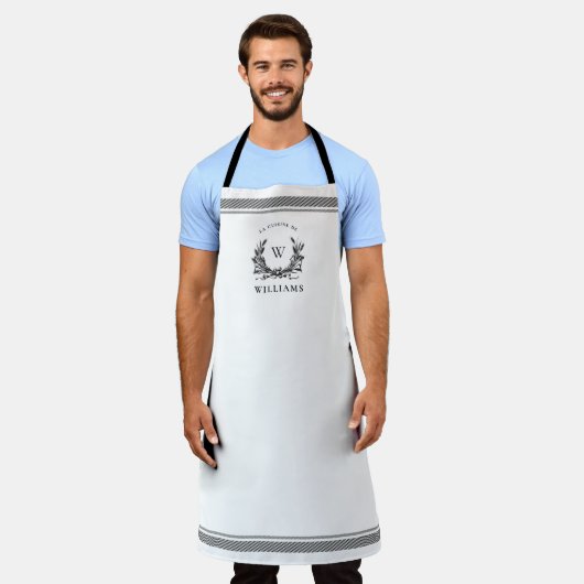 Gepersonaliseerde Franse graan Sac Schort (Gedragen)