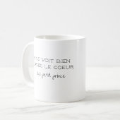 Gepersonaliseerde Franse quote Koffiemok (Voorkant links)