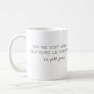 Gepersonaliseerde Franse quote Koffiemok