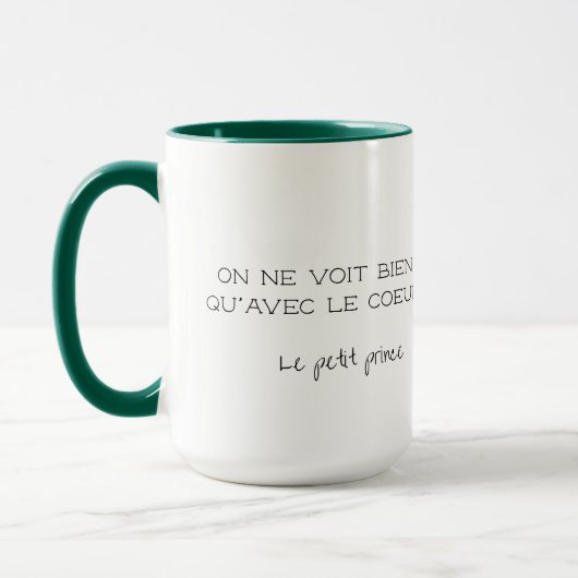 Gepersonaliseerde Franse quote Mok (Links)