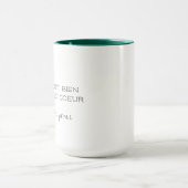 Gepersonaliseerde Franse quote Mok (Midden)