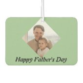 Gepersonaliseerde Freshener voor Vaderdag - Groen Luchtverfrisser (Voorkant)