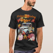 Gepersonaliseerde Friendsgiving Squad Thanksgiving T-shirt (Voorkant)