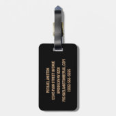 Gepersonaliseerde  Frisbee Disc Golfmand Bagagelabel (Achterkant verticaal)