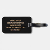 Gepersonaliseerde  Frisbee Disc Golfmand Bagagelabel (Achterkant horizontaal)